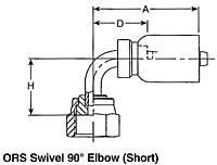 ORS Swivel 90º Elbow (Short)